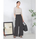 【接触冷感/UVカット/洗える】Vネックハーフスリーブ美ラクるサマーニット | a.v.v【WOMEN】 | 詳細画像5 