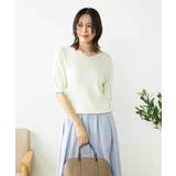 【接触冷感/UVカット/洗える】Vネックハーフスリーブ美ラクるサマーニット | a.v.v【WOMEN】 | 詳細画像7 