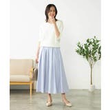 【接触冷感/UVカット/洗える】Vネックハーフスリーブ美ラクるサマーニット | a.v.v【WOMEN】 | 詳細画像8 