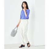 【接触冷感/UVカット/洗える】ボートネックハーフスリーブ美ラクるサマーニット | a.v.v【WOMEN】 | 詳細画像17 