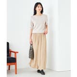 【接触冷感/UVカット/洗える】ボートネックハーフスリーブ美ラクるサマーニット | a.v.v【WOMEN】 | 詳細画像20 