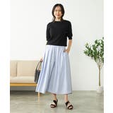 【接触冷感/UVカット/洗える】ボートネックハーフスリーブ美ラクるサマーニット | a.v.v【WOMEN】 | 詳細画像27 