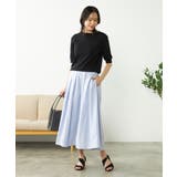 【接触冷感/UVカット/洗える】ボートネックハーフスリーブ美ラクるサマーニット | a.v.v【WOMEN】 | 詳細画像28 