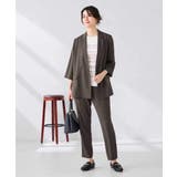 ハーフスリーブクルーネックサマーニット【洗える/接触冷感/UVカット】 | a.v.v【WOMEN】 | 詳細画像11 