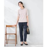 ハーフスリーブクルーネックサマーニット【洗える/接触冷感/UVカット】 | a.v.v【WOMEN】 | 詳細画像23 