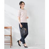 ハーフスリーブクルーネックサマーニット【洗える/接触冷感/UVカット】 | a.v.v【WOMEN】 | 詳細画像25 