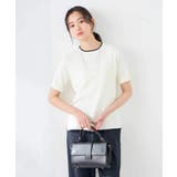 ハーフスリーブクルーネックサマーニット【洗える/接触冷感/UVカット】 | a.v.v【WOMEN】 | 詳細画像26 