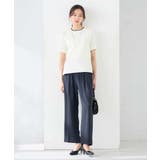 ハーフスリーブクルーネックサマーニット【洗える/接触冷感/UVカット】 | a.v.v【WOMEN】 | 詳細画像28 