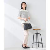 ハーフスリーブクルーネックサマーニット【洗える/接触冷感/UVカット】 | a.v.v【WOMEN】 | 詳細画像3 