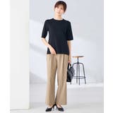 ハーフスリーブクルーネックサマーニット【洗える/接触冷感/UVカット】 | a.v.v【WOMEN】 | 詳細画像32 