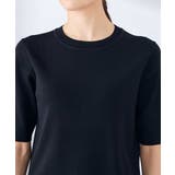 ハーフスリーブクルーネックサマーニット【洗える/接触冷感/UVカット】 | a.v.v【WOMEN】 | 詳細画像38 