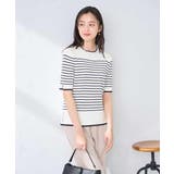 ハーフスリーブクルーネックサマーニット【洗える/接触冷感/UVカット】 | a.v.v【WOMEN】 | 詳細画像52 