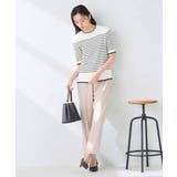 ハーフスリーブクルーネックサマーニット【洗える/接触冷感/UVカット】 | a.v.v【WOMEN】 | 詳細画像55 