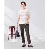 ハーフスリーブクルーネックサマーニット【洗える/接触冷感/UVカット】 | a.v.v【WOMEN】 | 詳細画像6 