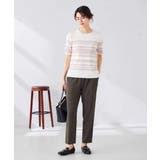 ハーフスリーブクルーネックサマーニット【洗える/接触冷感/UVカット】 | a.v.v【WOMEN】 | 詳細画像7 