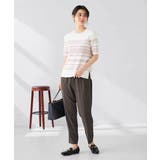 ハーフスリーブクルーネックサマーニット【洗える/接触冷感/UVカット】 | a.v.v【WOMEN】 | 詳細画像9 