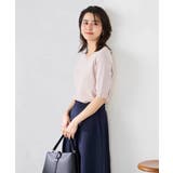 ハーフスリーブVネックサマーニット【WEB限定/洗える/接触冷感/UVカット】 | a.v.v【WOMEN】 | 詳細画像19 
