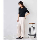 ハーフスリーブVネックサマーニット【WEB限定/洗える/接触冷感/UVカット】 | a.v.v【WOMEN】 | 詳細画像32 