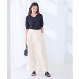 ハーフスリーブVネックサマーニット【WEB限定/洗える/接触冷感/UVカット】 | a.v.v【WOMEN】 | 詳細画像43
