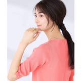 ハーフスリーブVネックサマーニット【WEB限定/洗える/接触冷感/UVカット】 | a.v.v【WOMEN】 | 詳細画像7 