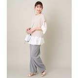 【2SET/洗える】ニットベスト+ペプラムブラウス | a.v.v【WOMEN】 | 詳細画像22