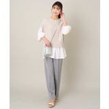 【2SET/洗える】ニットベスト+ペプラムブラウス | a.v.v【WOMEN】 | 詳細画像23