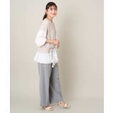 【2SET/洗える】ニットベスト+ペプラムブラウス | a.v.v【WOMEN】 | 詳細画像24