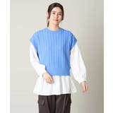 【2SET/洗える】ニットベスト+ペプラムブラウス | a.v.v【WOMEN】 | 詳細画像40