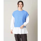 【2SET/洗える】ニットベスト+ペプラムブラウス | a.v.v【WOMEN】 | 詳細画像41