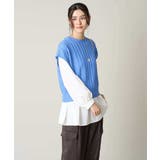 【2SET/洗える】ニットベスト+ペプラムブラウス | a.v.v【WOMEN】 | 詳細画像61