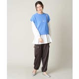 【2SET/洗える】ニットベスト+ペプラムブラウス | a.v.v【WOMEN】 | 詳細画像63