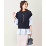 【2SET/洗える】ニットベスト+ペプラムブラウス | a.v.v【WOMEN】 | 詳細画像72