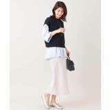 【2SET/洗える】ニットベスト+ペプラムブラウス | a.v.v【WOMEN】 | 詳細画像75