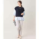 【2SET/洗える】ニットベスト+ペプラムブラウス | a.v.v【WOMEN】 | 詳細画像87