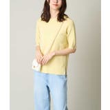 ライトイエロー | 【洗える/UVカット】クルーネックニット | a.v.v【WOMEN】