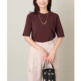 ブラウン | 【洗える/UVカット】クルーネックニット | a.v.v【WOMEN】