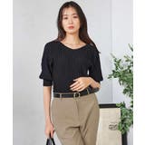 ブラック | プリーツライクニット | a.v.v【WOMEN】