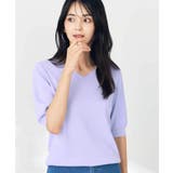 【接触冷感/UVカット】Vネックパフスリーブ美ラクるサマーニット【WEB限定】 | a.v.v【WOMEN】 | 詳細画像14