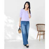 【接触冷感/UVカット】Vネックパフスリーブ美ラクるサマーニット【WEB限定】 | a.v.v【WOMEN】 | 詳細画像18
