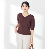 【接触冷感/UVカット】Vネックパフスリーブ美ラクるサマーニット【WEB限定】 | a.v.v【WOMEN】 | 詳細画像21