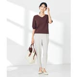 【接触冷感/UVカット】Vネックパフスリーブ美ラクるサマーニット【WEB限定】 | a.v.v【WOMEN】 | 詳細画像24