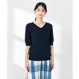 【接触冷感/UVカット】Vネックパフスリーブ美ラクるサマーニット【WEB限定】 | a.v.v【WOMEN】 | 詳細画像27