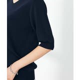 【接触冷感/UVカット】Vネックパフスリーブ美ラクるサマーニット【WEB限定】 | a.v.v【WOMEN】 | 詳細画像31
