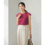 レーストリムフレンチスリーブサマーニット | a.v.v【WOMEN】 | 詳細画像2 