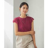 レーストリムフレンチスリーブサマーニット | a.v.v【WOMEN】 | 詳細画像5 