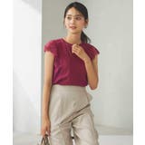 レーストリムフレンチスリーブサマーニット | a.v.v【WOMEN】 | 詳細画像7 