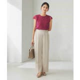 レーストリムフレンチスリーブサマーニット | a.v.v【WOMEN】 | 詳細画像8 