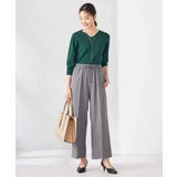 【UVカット/洗える】Vネック美ラクるパフスリーブニット | a.v.v【WOMEN】 | 詳細画像12 