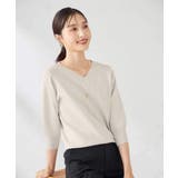 【UVカット/洗える】Vネック美ラクるパフスリーブニット | a.v.v【WOMEN】 | 詳細画像17 