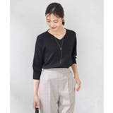 【UVカット/洗える】Vネック美ラクるパフスリーブニット | a.v.v【WOMEN】 | 詳細画像26 